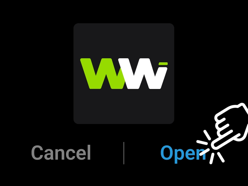 TestFlight screen displaying WinWin Bet app installation progress indicator