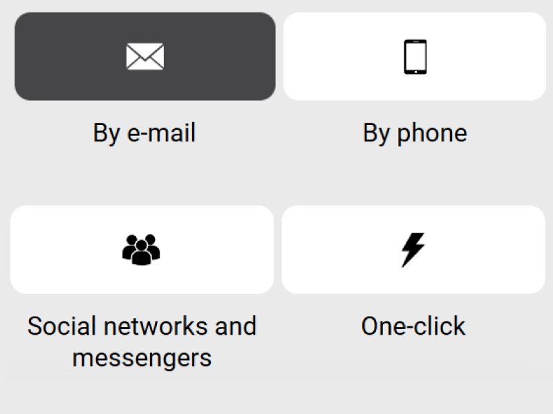 WinWin Nigeria registration options showing email, phone, social networks, and one-click methods