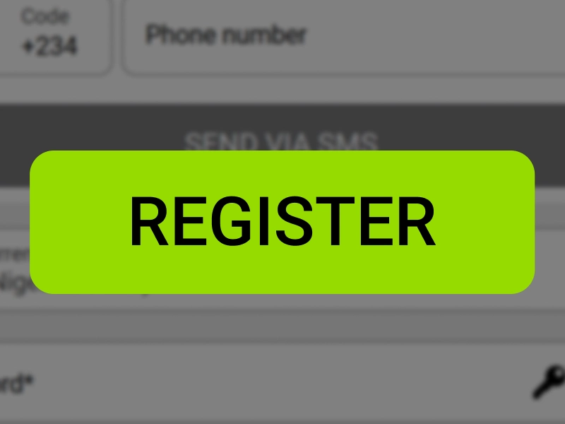 WinWin Nigeria registration page with highlighted Register button to finalize account creation