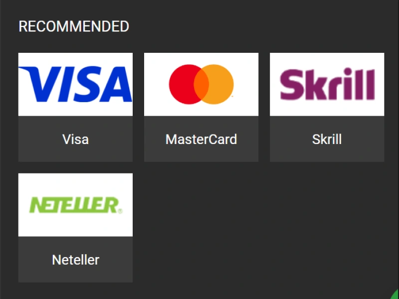 Select your preferred withdrawal system